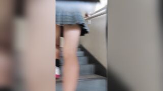 ミニスカすぎる高校のリアル校-内5-透けパンでも校-内は無警戒ギャル-他 voyeur jp 08-230526