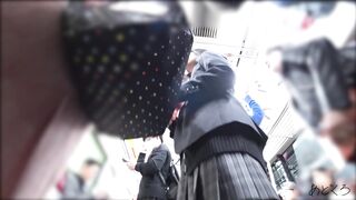 制服jk さかさんぽ no 017 可愛すぎて急接近 ガサツに開いたお股に直撃取材 顔出し voyeur jp