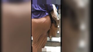 no 95 お尻感が凄い堪能できる超極薄生地のマキシ丈のタイトスカート姿のお姉さん達 voyeur jp