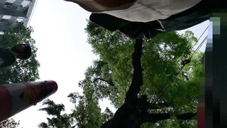 24 顔撮り2カメ声かけ 美人系かと思ったら可愛い系だったお姉さんの道案内tバックを前から後ろから voyeur jp