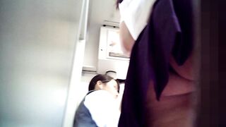 女子高生パンチラ 極ミニセーラー通学17 voyeur jp